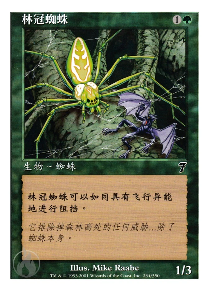 林冠蜘蛛 — Seventh Edition