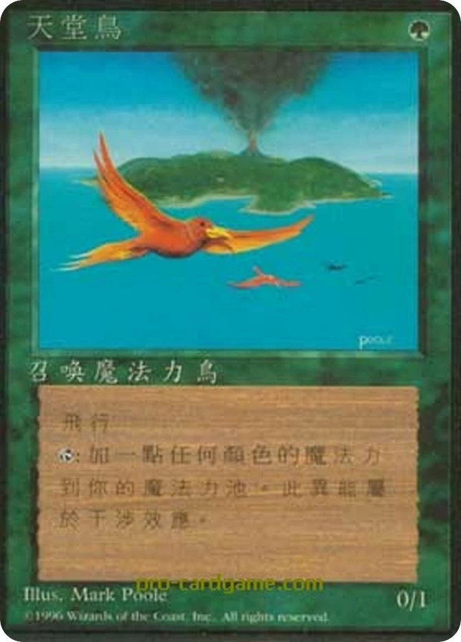 天堂鸟 — Fourth Edition Foreign Black Border