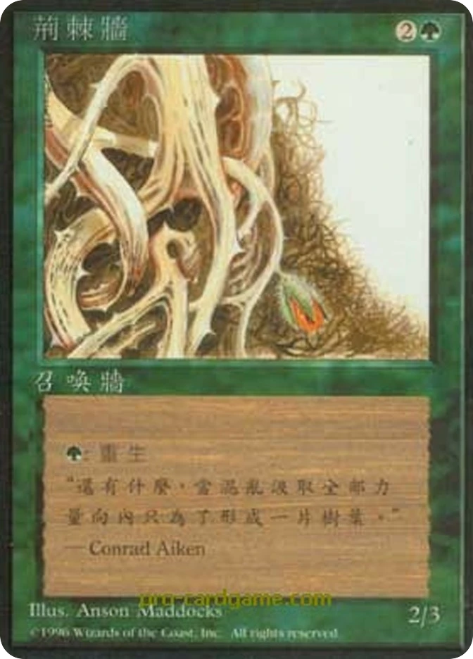 荆棘墙 — Fourth Edition Foreign Black Border