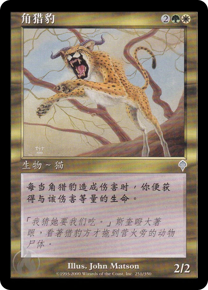 角猎豹 — Invasion