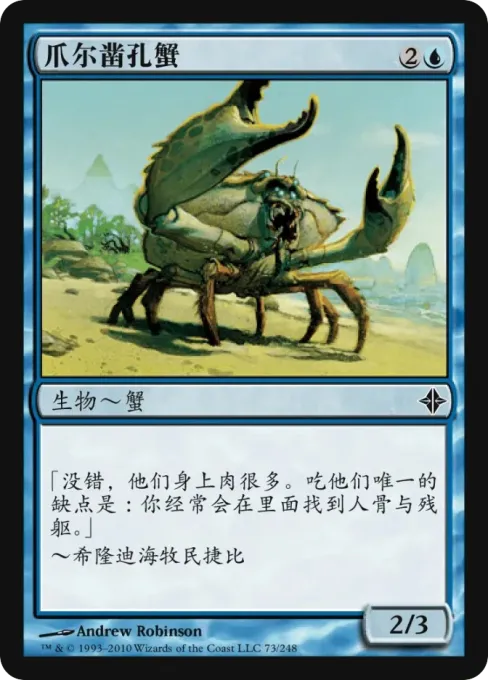 爪尔凿孔蟹