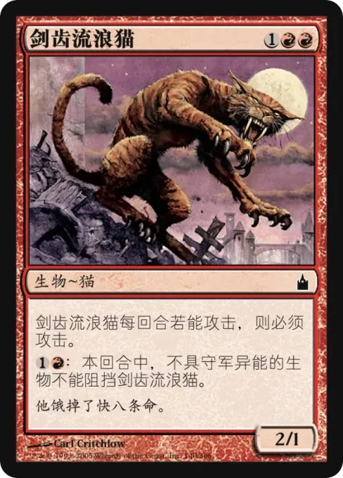 剑齿流浪猫